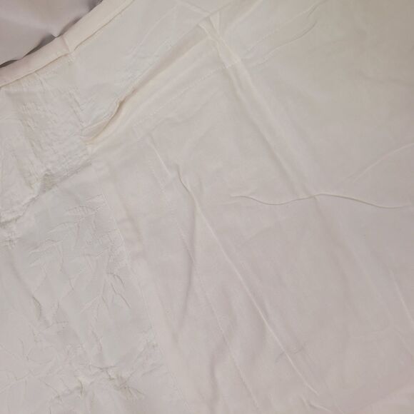 Martha Stewart Collection Floral Matelasse 100% Cotton KING Sham White - Picture 8 of 9